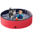 thumbnail image 3 of Yaheetech Foldable Pet Swimming Pool PVC Water Pond Dogs/Cats/Kids Bath Tub, Red, L, 47.2'', 3 of 11