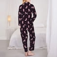 thumbnail image 3 of Bingfone Womens Pajama Sets Poodle Dog Print,Long Sleeve Loungewear Pajamas Set-Medium, 3 of 8