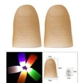 thumbnail image 2 of 2x LED Magic Light Up glow bright light Thumb Props Fingers Trick Lights Multicolor Light, 2 of 9