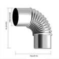 thumbnail image 3 of Steel Exhaust Pipe Tube Elbow Connector with 60mm Inner Diameter for Diesel Boat Heaters, 3 of 8