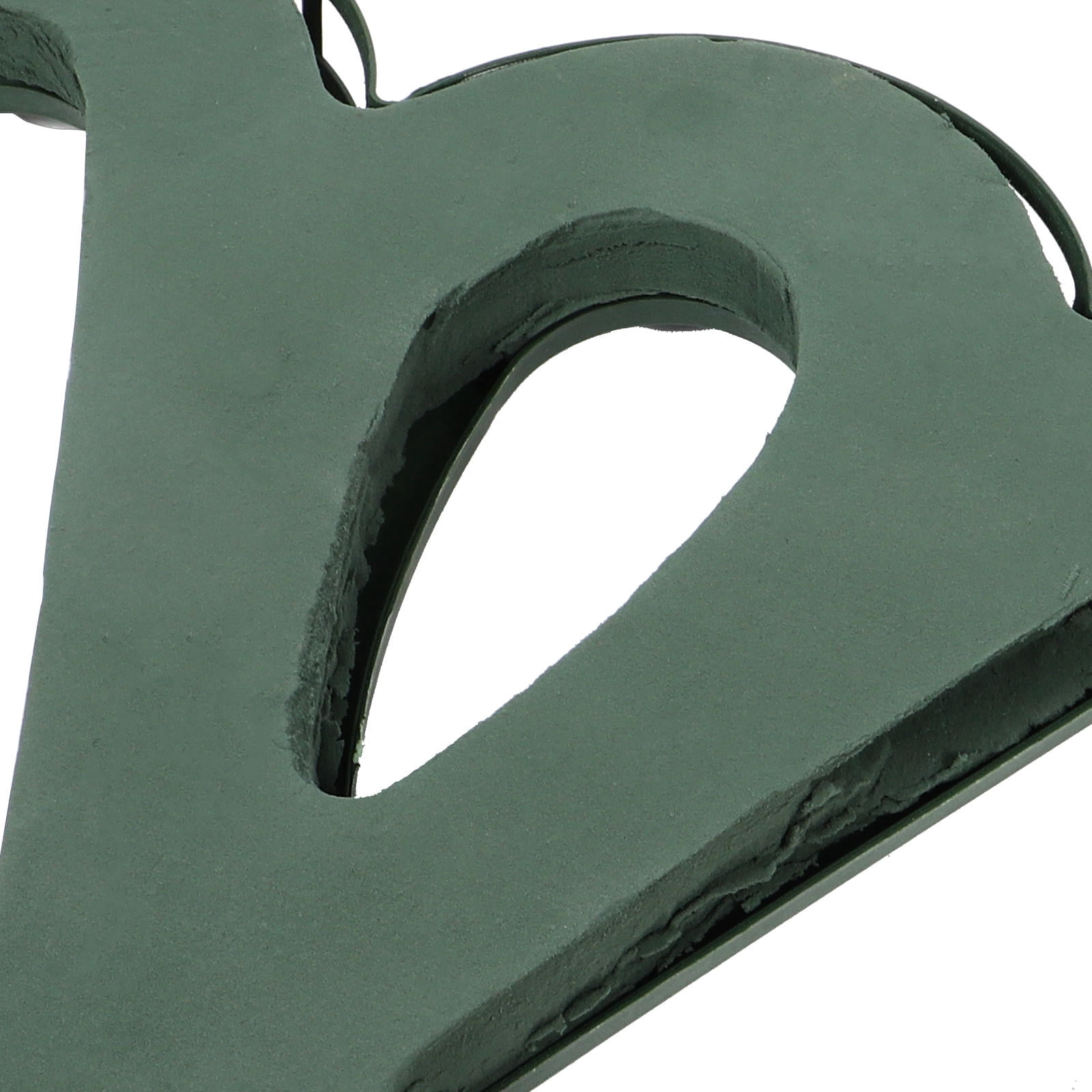 MLINS Heart Shaped Floral Foam for Wedding Car Decorations Green Plastic Flower Arrangement Supplies 4.72x3.94 Inches