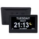 thumbnail image 1 of Calendario Digital Digital De 7 Pulgadas Reloj Multifuncional Con Visualización De Fecha Atenuación Automática Y Tecla De Horario De Verano O Control Remoto Negro, 1 of 7