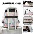 thumbnail image 3 of FORMRS Mini Backpack Purse for Women Travel Daypack Casual Shoulder Bag, Green Geometric, 3 of 7
