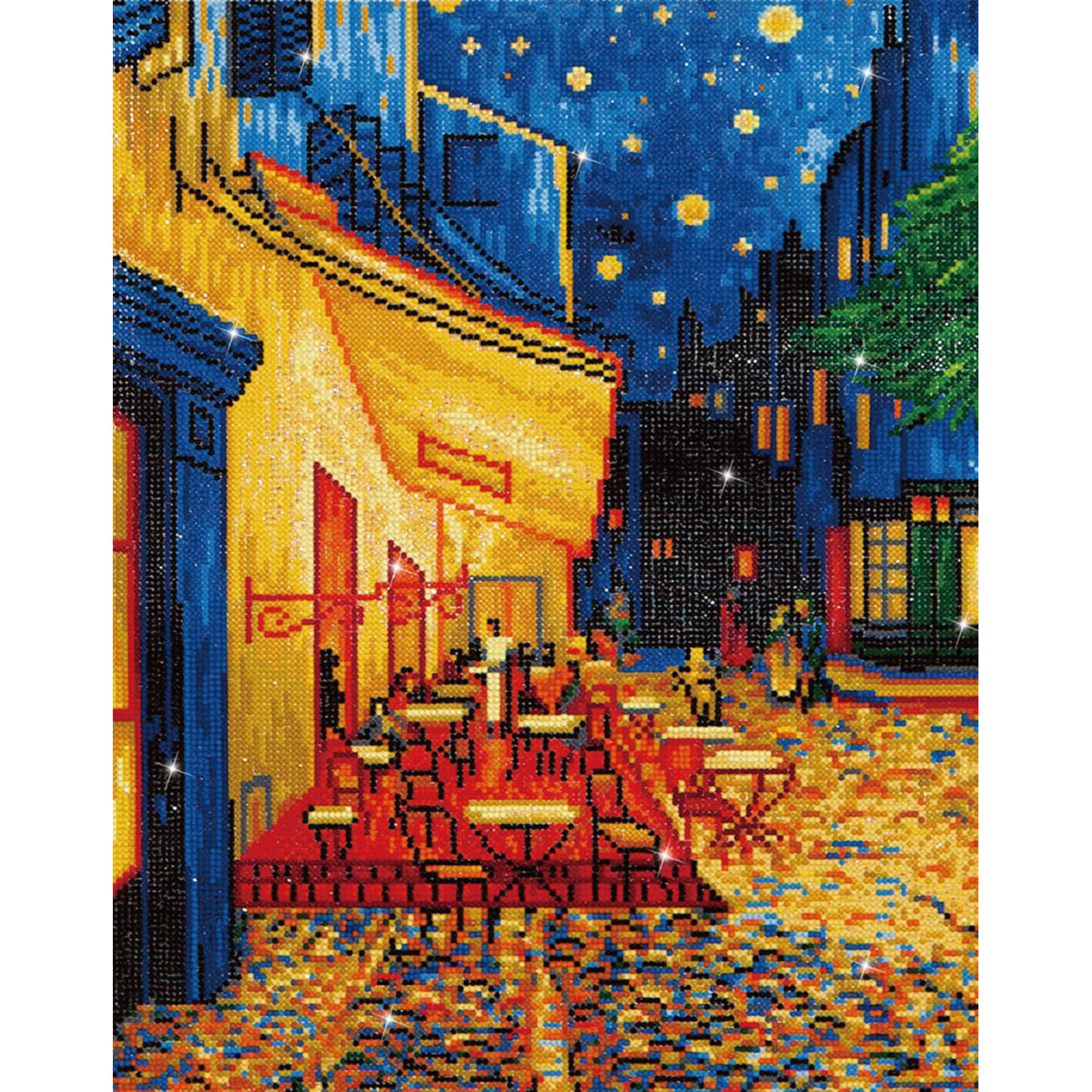 Diamond Dotz Cafe at Night (Van Gogh) Diamond Painting Kits for Adults - Diamond Art Kits a Relaxing Creative Craft Kit with Dotz Gems