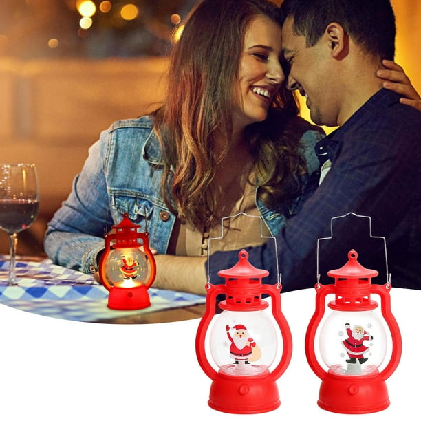 Ganfancp Decoraciones de Navidad Pequeñas Lámparas de Aceite para Niños Decoraciones de Sobremesa Atrezzo y Decoraciones Colgantes Rebajas Flash Deals 1X Pequeña Lámpara de Aceite Portátil