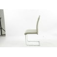 thumbnail image 3 of Chaises de salle à manger Aerys Max en PU beige (ensemble de 4), 3 of 3