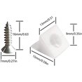 thumbnail image 2 of Pack of 100 Back Wall Connectors ，Cabinet Back Wall Fixings Wedges for Repairing and Reinforcing, 2 of 5