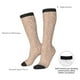 thumbnail image 4 of Fotbe Beige Sparkling Glitter Calcetas Divertidas Estampadas para Hombre y Mujer, Calcetas de Algodón hasta la Rodilla para Caminar, Correr, Enfermería y Embarazo, 4 of 6