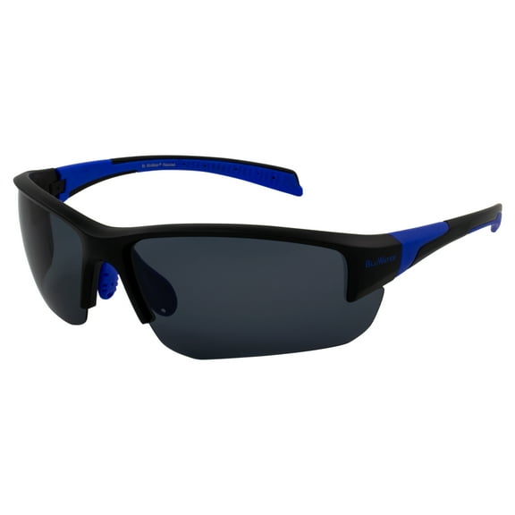 Global Vision BluWater Polarized Samson 3 Boating Watersports & Fishing Sunglasses Black Frame w/ Smoke Lens