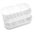 thumbnail image 4 of OUNONA 1Pcs Divided Battery Holder Clear Plastic Organizer For Home Use, 4 of 7