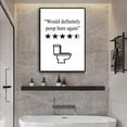 thumbnail image 3 of Black and White Bathroom Poster Funny Bathroom Quote Wall Art  Cute Canvas Print Wall Decor Minimalist Toilet WC Artwork, 3 of 6