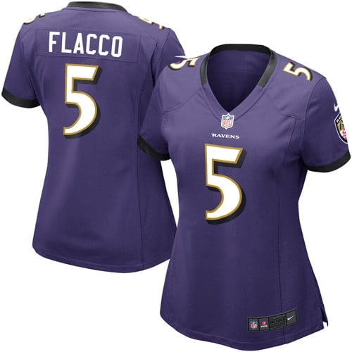 Joe Flacco Baltimore Ravens Nike Girls Youth Game Jersey - Purple