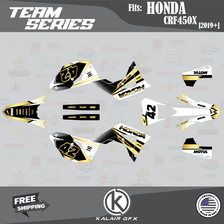 Kalair GFX Graphics Kit for Honda CRF450X (2019-2025) Team Series