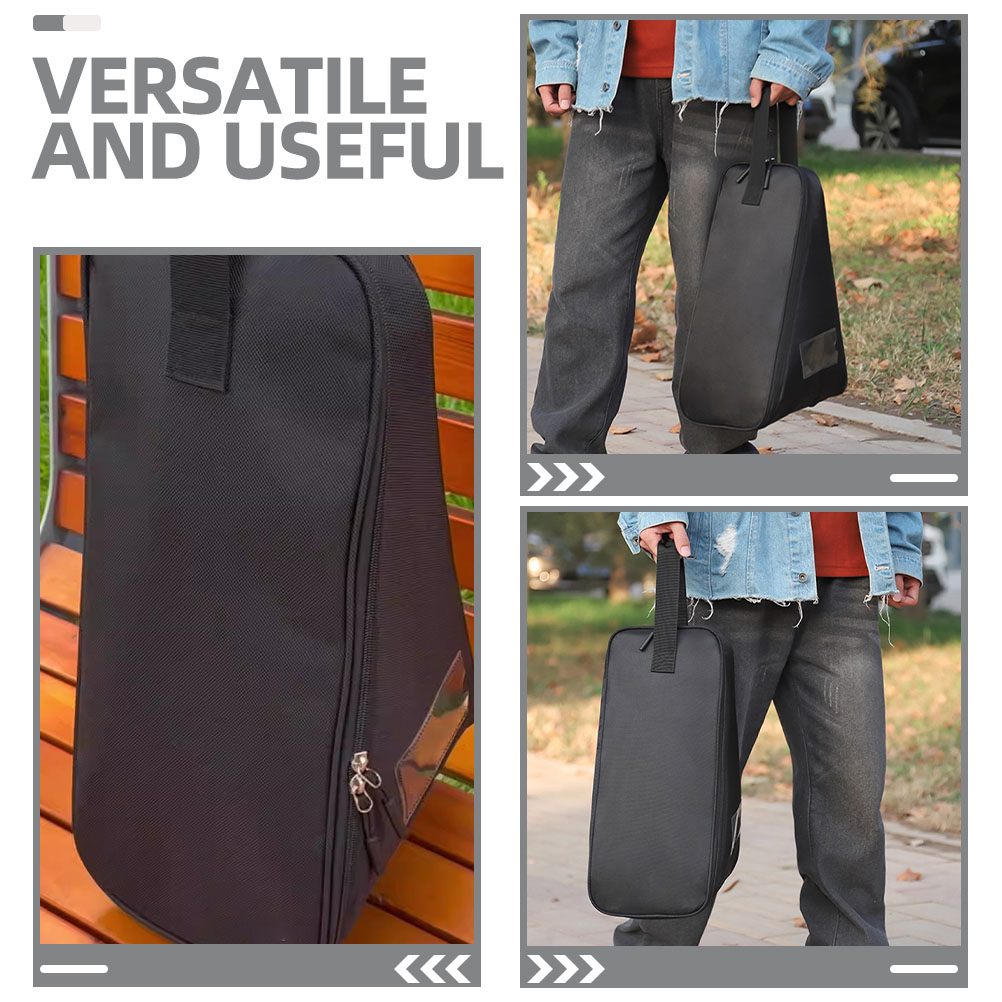 AURARMLET Black Oxford Cloth Durable Drum Pedal Storage Bag Portable Case for Travel and Outdoor Use