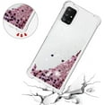 thumbnail image 5 of Compatible with Samsung Galaxy A51 5G Case Glitter Luxury Cute Love Liquid Quicksand Clear TPU Girls Women Stylish Bumper Shockproof Protective Case for Samsung Galaxy A51 5G Rose Gold YB, 5 of 12