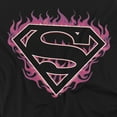 thumbnail image 2 of Superman T-Shirt Fuchsia Flames Unisex Graphic Tee For Men & Women, 2 of 7