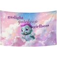 thumbnail image 1 of Liangnv Gaslight Gatekeep Girlboss Tapiz divertido Meme Tapices para colgar en la pared, carteles para decoración de dormitorios universitarios, 3 x 5 pies, 1 of 5
