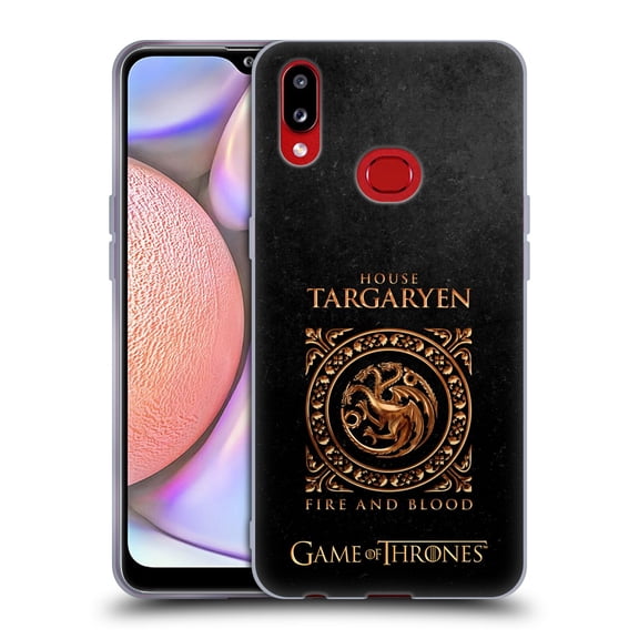 Head Case Designs Officially Licensed HBO Game of Thrones Metallic Sigils Targaryen Soft Gel Case Compatible with Samsung Galaxy A10s (2019)