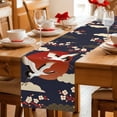 thumbnail image 5 of Japanese Style Table Runner 72 Inches, Modern Cranes Cherry Flower Wave Red Blue Bed Runner Dresser Scarves Tabletop for Indoor Outdoor Parties/Ceremony/Banquet, 16" x 72", 5 of 8