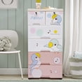 thumbnail image 5 of Miumaeov Drawer Storage Cabinet, 5-Layer Plastic Drawers Dresser Closet Drawers Tall Dresser Organizer with Wheels for Home Office Bedroom (Parrot), 5 of 9
