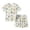 B-Beige, variant on Zwiiyzr 3-14Y Teens Toddler Boys Girls Summer Outfits Short Sleeve T-Shirts Tops Floral Shorts 2Pcs Clothes Set Green