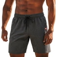thumbnail image 2 of Men's Casual Sweat Shorts 7 Inch, Elastic Waist Drawstring Gym Shorts with Zipper Pockets, Soft Breathable Workout & Lounge Shorts Dark Gray, 2 of 9