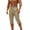 Coffee, variant on CHEEREAM Capri Pants for Mens Button Side Splited Cuff Elastic Drawstring Waist Cropped Palazzo Pants Casual Comfy Lightweight Sportwear