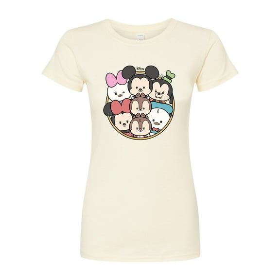 Disney - Mickey Friends Group - Juniors Fitted Graphic T-Shirt