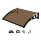 thumbnail image 4 of Toldo para ventana Toldo para puerta transparente resistente, toldo para puerta multiusos, ventana Marrón 60cmx100cm, 4 of 7