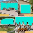 thumbnail image 6 of Aqua Grunge Street Style Painting Brush Print Ombre Design Illustration,Garage Door Cover Banner 7 x 16 FT,Garage Door Curtains Backdrop with Grommets for Indoor Outdoor Wall Party Porch Yard Decor, 6 of 9