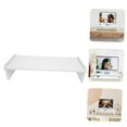 thumbnail image 4 of UEETEK Desk Monitor Stand Riser Wooden Computer Riser White Space Saving for Adults Workplace 1Pack, 4 of 8