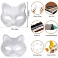 thumbnail image 2 of Máscaras de zorro y gato Therian OPPKIE para pintar 42 piezas para Halloween, 2 of 6