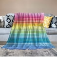 thumbnail image 2 of ARISTURING  Blanket Rainbow Colors Smooth Soft Blanket for Sofa Chair Bed Office Travelling Camping for Kids Adults, 2 of 6