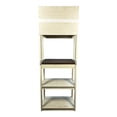 thumbnail image 6 of Kitchen Baker's Racks 23.62" White and Rustic Brown color 5-Tier Bakers Rack for Kitchen with Storage, Coffee Bar, Kitchen Shelves, Microwave Stand,Freestanding Baker's Racks, 6 of 11