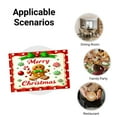 thumbnail image 5 of JOOCAR Merry Christmas Gingerbread Man Holiday Design Linen Table Mats Set of 4 for Home Kitchen Table Decor 12x18 inch, 5 of 5