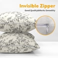 thumbnail image 3 of Floral Pillow Covers 20x20 Inch Black and Cream Outdoor Decorative Throw Pillows Set of 2 Vintage Floral Pillowcase Chinoiserie Flower Pillow Cases for Sofa Couch Home Decor, 3 of 6