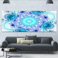 thumbnail image 3 of Design Art - Turquoise Wavy Curves and Circles, 3 of 3