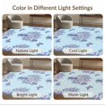 thumbnail image 7 of ODIKA 8'x10' Washable Area Rug Bouquet Clusters Ribbon Stripe Border Scattered Toss Butterfly Refined for Dining Room, Large Office, Lounge, Non-Slip Chair-Friendly Mat, 7 of 7