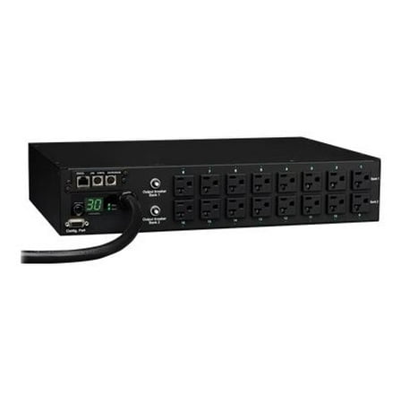 Tripp Lite PDU Switched 120V 30A 5-15/20R 16 Outlet 2URM -Special Price (PDUMH30NET)