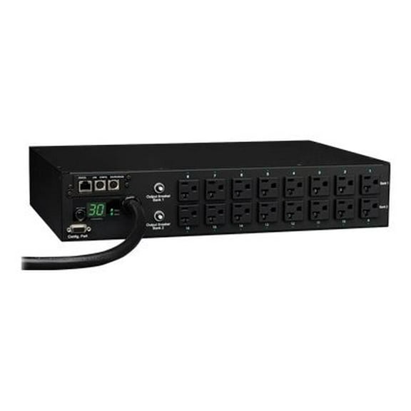 Tripp Lite PDU Switched 120V 30A 5-15/20R 16 Outlet 2URM -Special Price (PDUMH30NET)