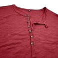 thumbnail image 6 of Gamivast Henley Shirts for Men Short Sleeve Slub Texture Button Placket Tee Shirts Slim Fit Plain Summer Casual Shirts Breathable Daily Beach Holiday, 6 of 6