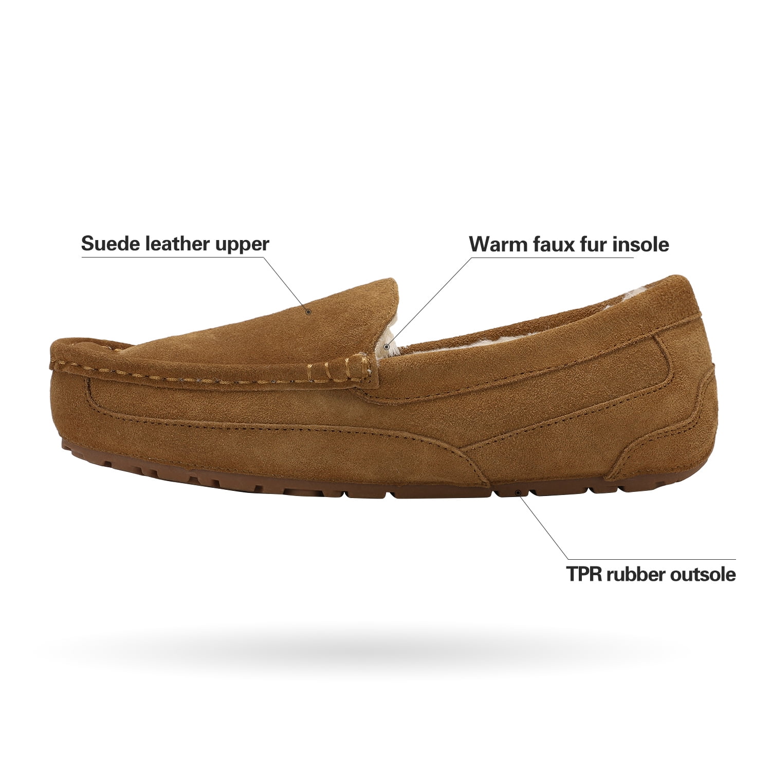 DREAM PAIRS Mens Au-Loafer Moccasins Slippers 