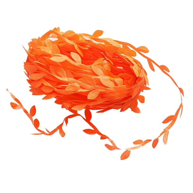 simhoa 20 Meters Artificial Sheet Garland Ribbon Trims DIY Orange