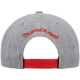 thumbnail image 4 of Men's Mitchell & Ness Heathered Gray Chicago Bulls Hardwood Classics Team 2.0 Snapback Hat, 4 of 5