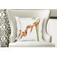 thumbnail image 4 of Ambesonne Floral Throw Pillow Cover 2 Pack, Exotic Flower Branch, 16", Green Orange, 4 of 6