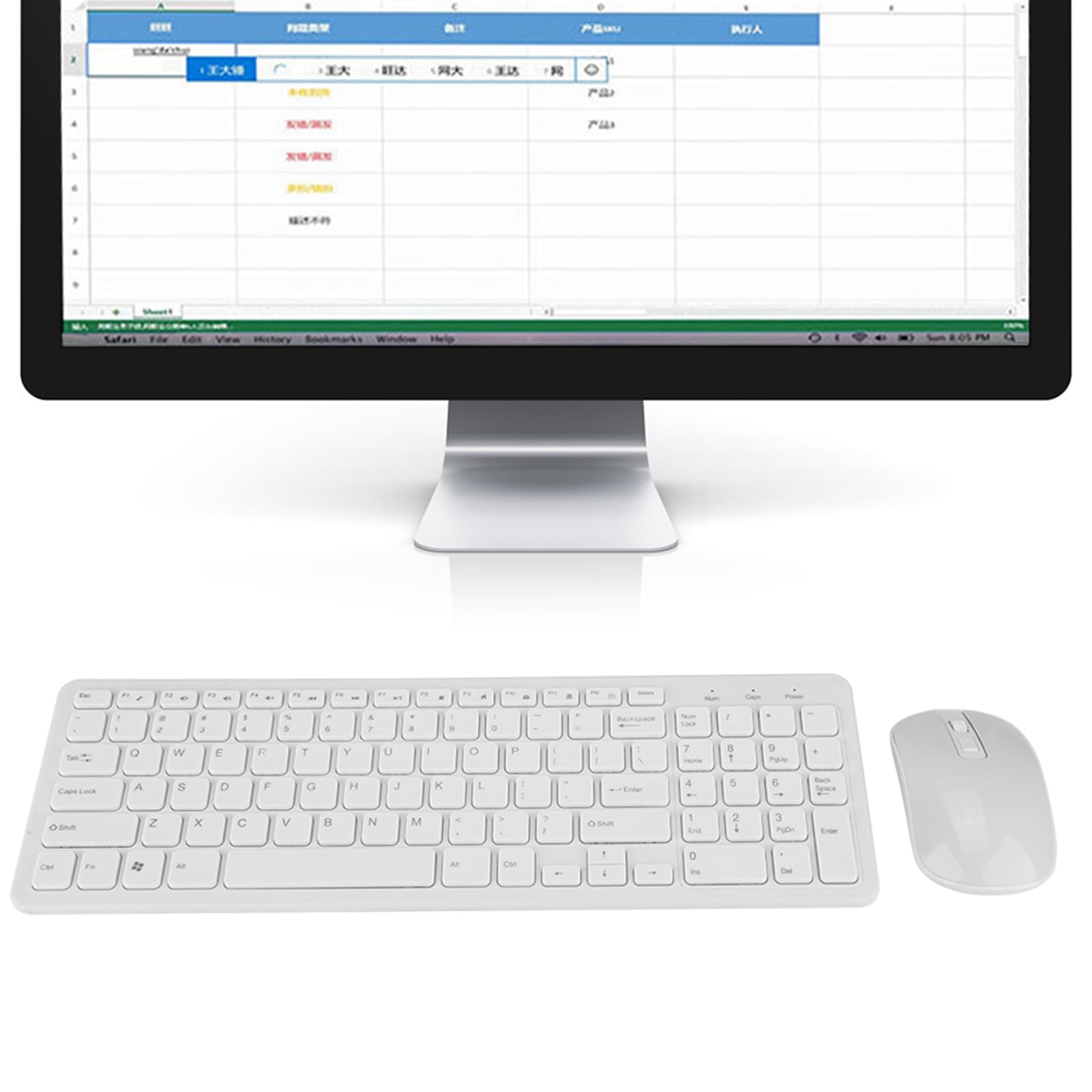 Portable Keyboard, Sturdy Non-slip Mat Simple Layout Anti-fading Buttons Mechanical Keyboard  For Computer