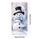thumbnail image 3 of xihome Cortina de puerta navideña con muñeco de nieve, tela decorativa colgante, 180x90cm, nailon, para fiestas y eventos festivos., 3 of 6