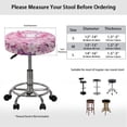thumbnail image 6 of ZIATUBLE Axolotl Cherry Blossom Bar Stool Covers Round Anti Slip Chairs Decorative Cover Size M Kitchen Bar Stool Chair Seat Cover Set 2 Piece Machine Washable Padded Round Stool Covers, 6 of 6