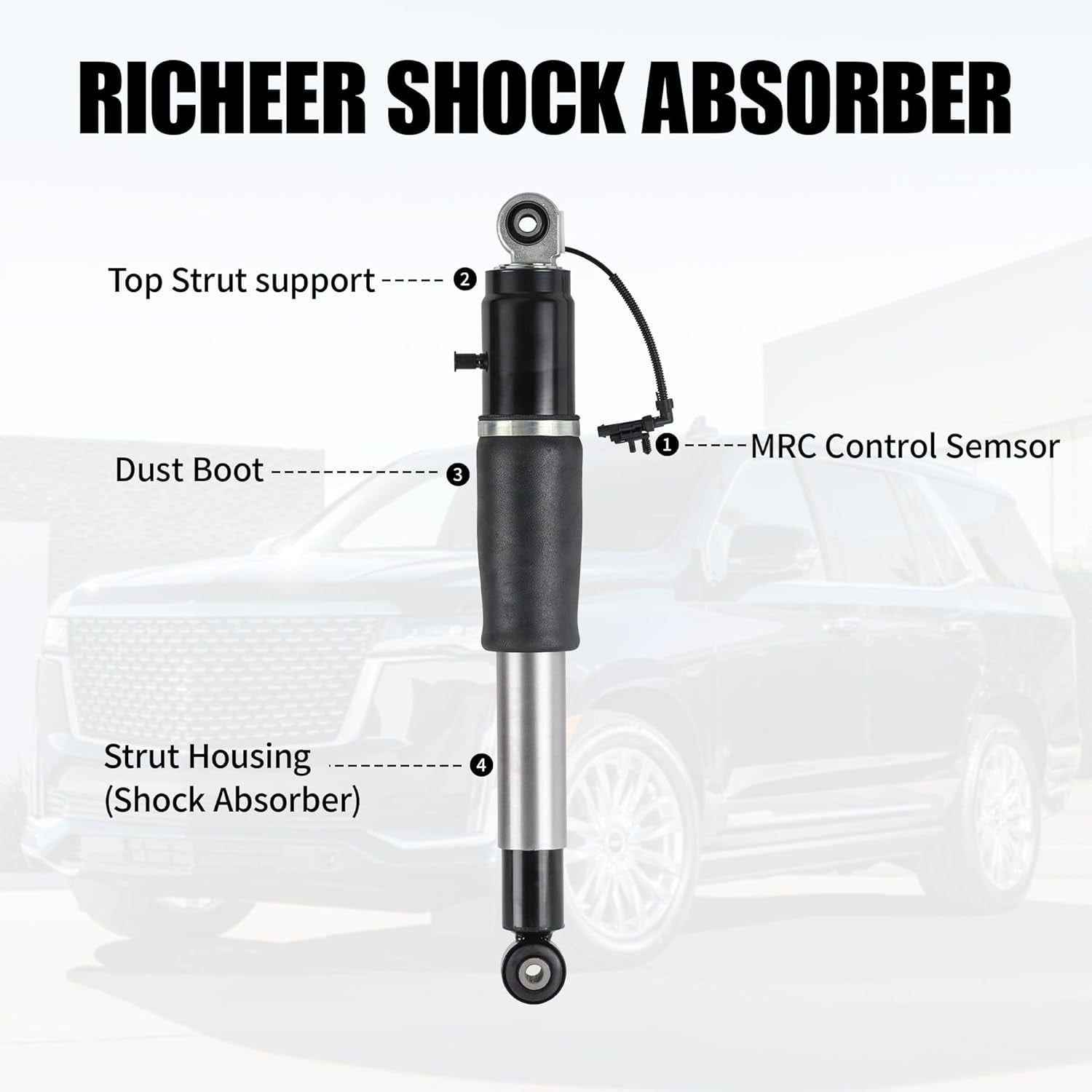 MONST Rear Strut Shock Absorber Magnetic Control 2 Pack