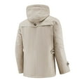 thumbnail image 4 of Dovford Men's Long Hooded Thick Trench Coat Winter Outwear Jackets Padded Jacket 2024, 4 of 7